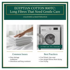 Egyptian Cotton 800TC — Long Fibres That Need Gentle Care