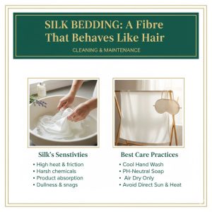 Silk Bedding — A Fibre That Behaves Like Hair