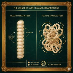 Wool, Cashmere, and Camel Hair – Keratin‑Based Fibres with Structural Vulnerability Luxury Clothing Care London