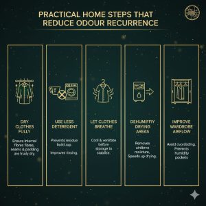 clothes smell damp even when clean